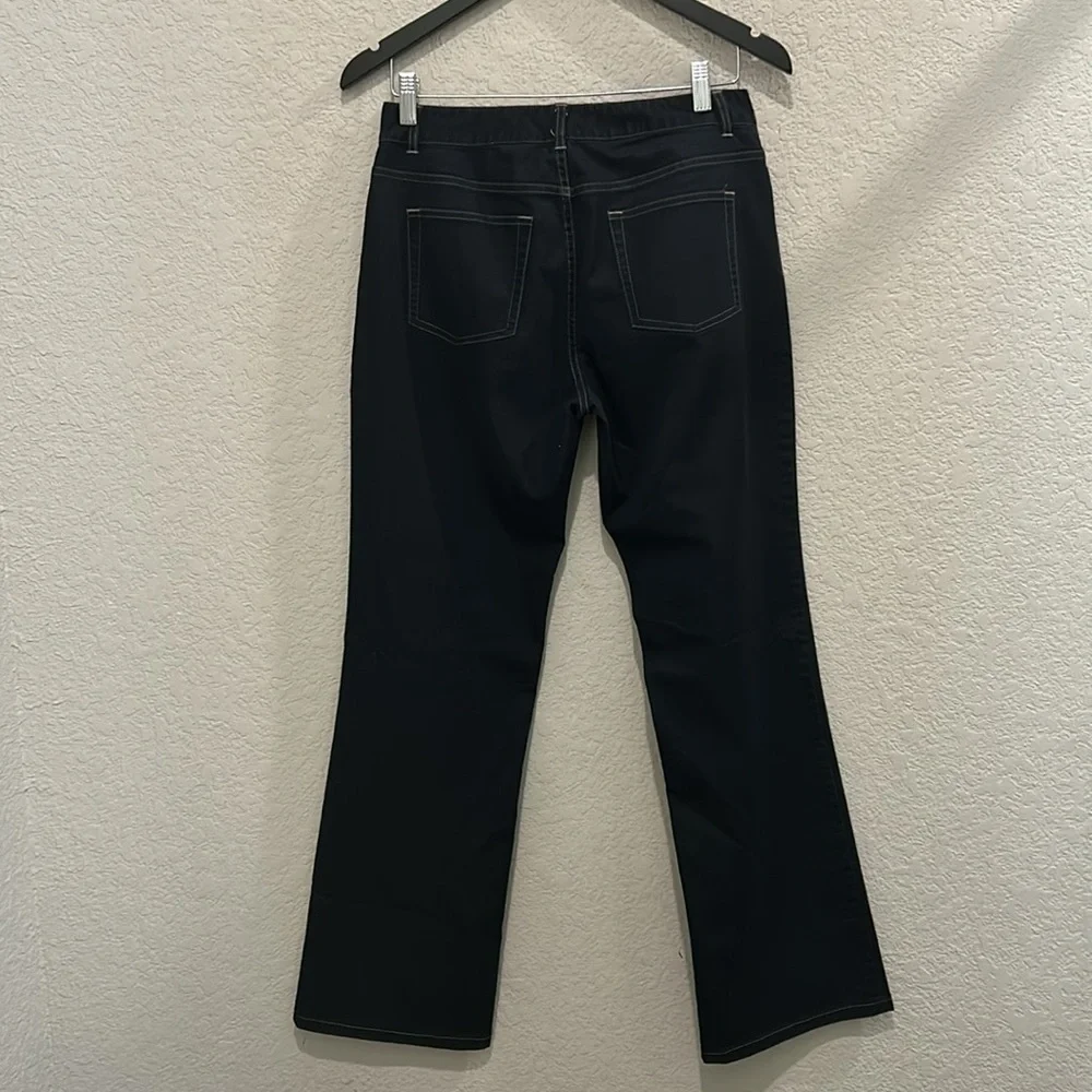 T tahari jeans size us 6, 0% denim content dark navy blue it appears blk in pic - Picture 10 of 15